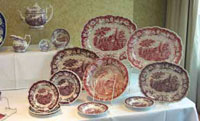 Collection of Richard Jordan Transferwares offered at the Show & Sale by Peggy Sutor